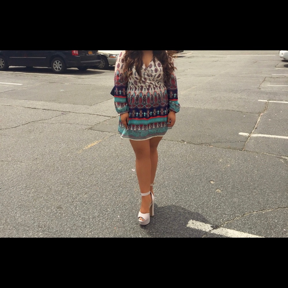 Paisley loose a line dress